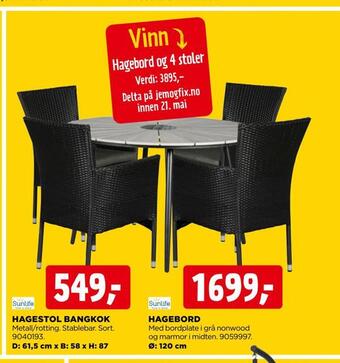 jem & fix Hagestol bangkok tilbud