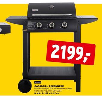 jem & fix Gassgrill 3 brennere tilbud