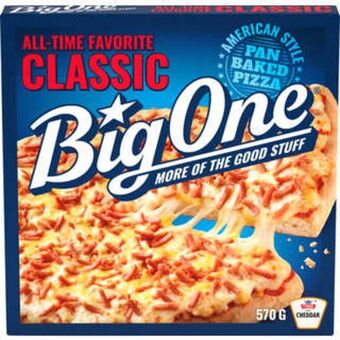 Meny Big one pizza tilbud