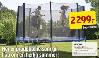 Jula KAYOBA Trampoline Ø3,96 m tilbud