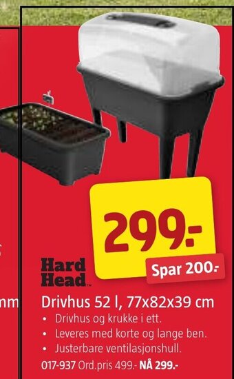 Jula Drivhus 52 I, 77x82x39 cm tilbud