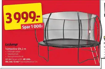 Jula Trampoline Ø4,2 m tilbud