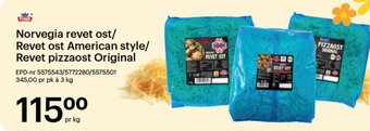 Storcash Norvegia revet ost/ Revet ost American style/ Revet pizzaost Original tilbud