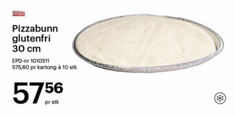 Pizzabunn glutenfri 30 cm