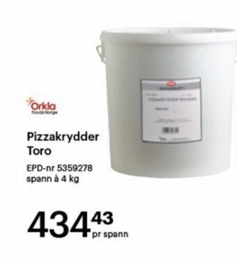 Storcash Pizzakrydder Toro tilbud