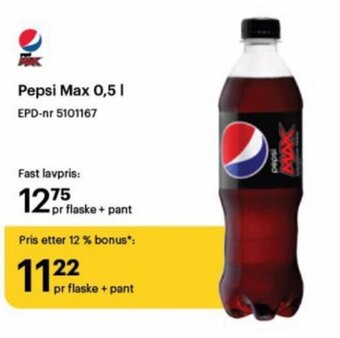 Storcash Pepsi Max 0,5 L tilbud