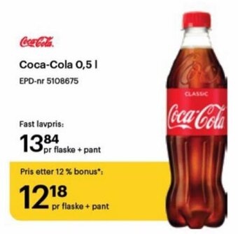 Storcash Coca-Cola 0,5 L tilbud