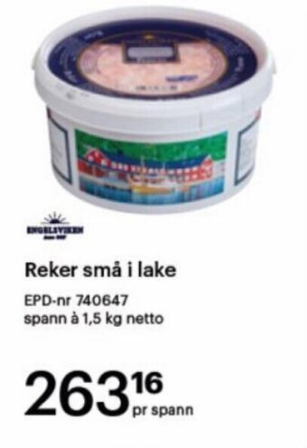 Storcash Reker små i lake tilbud