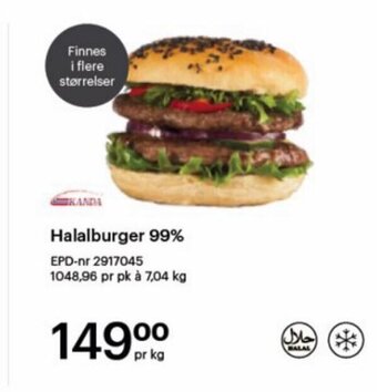 Storcash Halalburger 99% tilbud