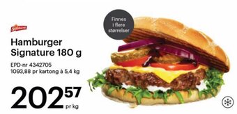 Storcash Hamburger Signature 180 g tilbud