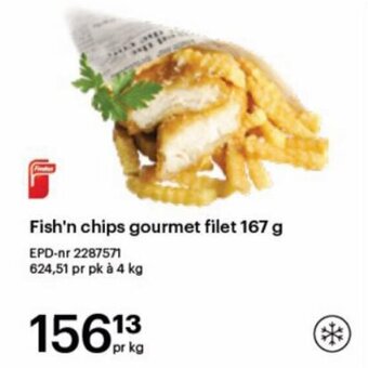 Storcash Fish'n chips gourmet filet 167 g tilbud