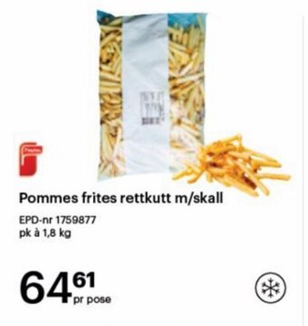 Storcash Pommes frites rettkutt m/skall tilbud