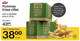 Storcash Pommes frites riflet tilbud