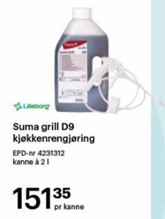 Storcash Suma grill D9 kjøkkenrengjøring tilbud