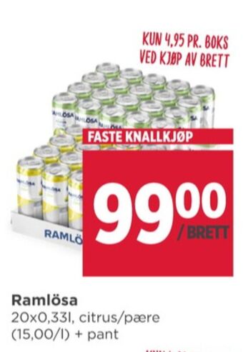 Meny Ramlösa mineralvann tilbud