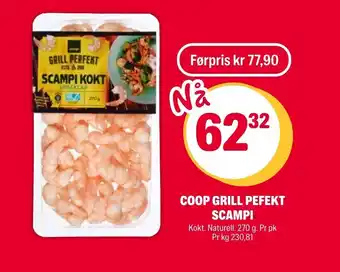 Coop Extra COOP GRILL PEFEKT SCAMPI tilbud
