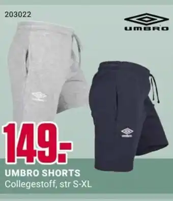 Europris UMBRO SHORTS tilbud
