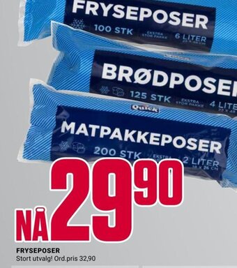 Europris FRYSEPOSER tilbud