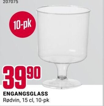 Europris ENGANGSGLASS tilbud