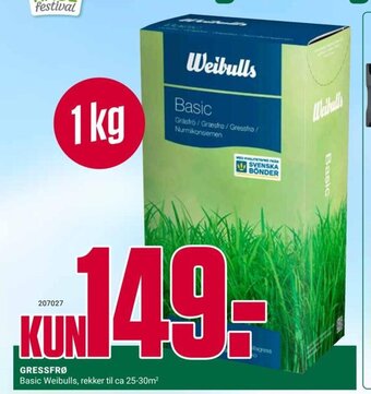Europris GRESSFRØ tilbud