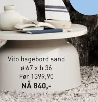 Kid Interiør Vito hagebord sand tilbud