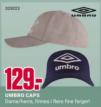 Europris Umbro caps tilbud