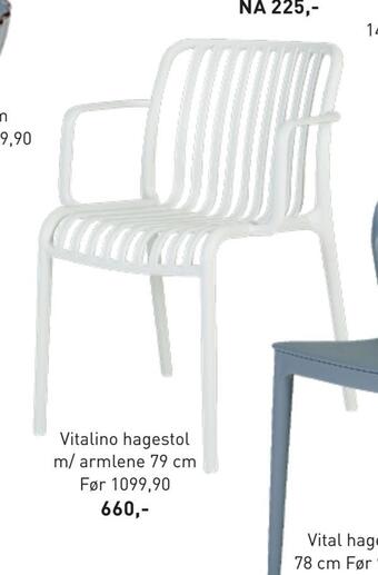 Kid Interiør Vitalino hagestol tilbud