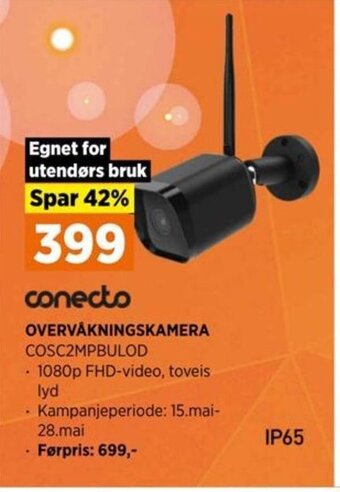 POWER conecto OVERVÅKNINGSKAMERA COSC2MPBULOD tilbud