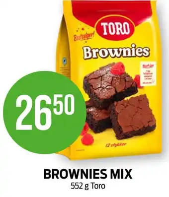 Kiwi BROWNIES MIX 552 g Toro tilbud