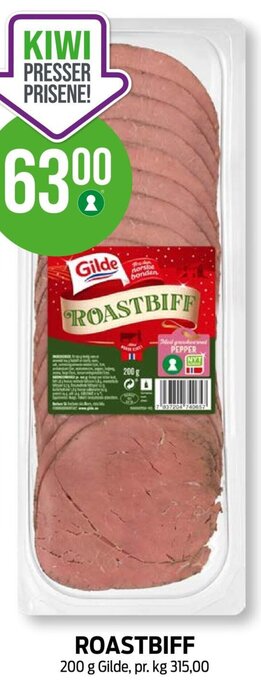 Kiwi ROASTBIFF tilbud