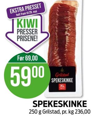 Kiwi SPEKESKINKE tilbud