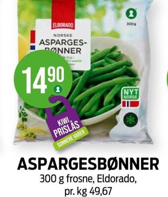 Kiwi ASPARGESBØNNER tilbud