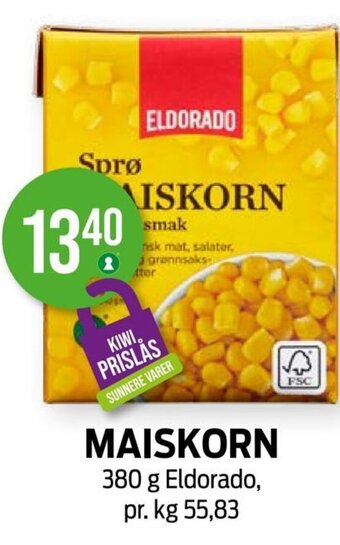 Kiwi MAISKORN tilbud