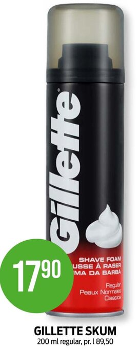 Kiwi GILLETTE SKUM tilbud