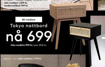 Skeidar Tokyo nattbord tilbud