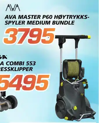Coop Byggmix Ava master p60 høytrykks­spyler medium bundle tilbud