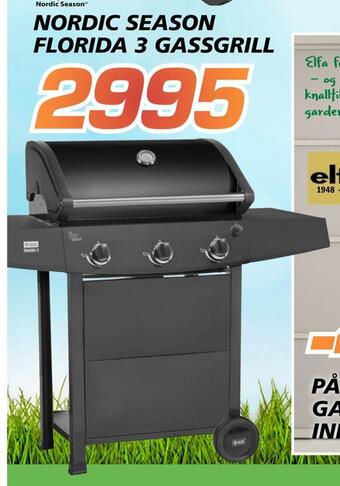 Coop Byggmix Nordic season florida 3 gassgrill tilbud