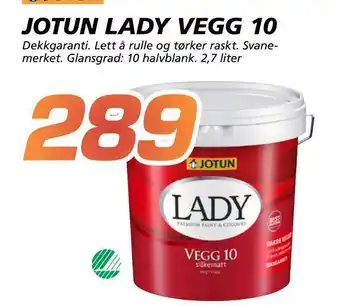 Coop Byggmix Jotun lady vegg 10 tilbud