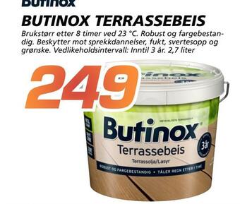 Coop Byggmix Butinox terrassebeis tilbud