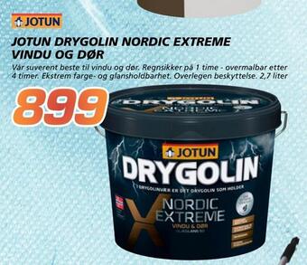 Coop Byggmix Jotun drygolin nordic extreme vindu og dør tilbud