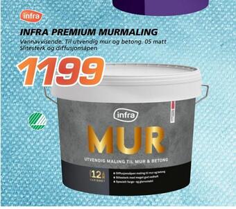 Coop Byggmix Infra premium murmaling tilbud