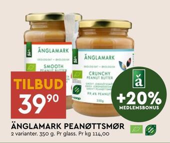 Coop Mega Änglamark peanøttsmør tilbud