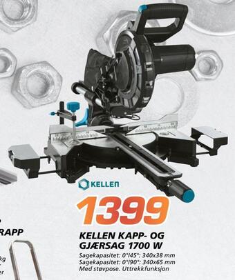 Coop Byggmix Kellen kapp- og gjærsag 1700 w tilbud