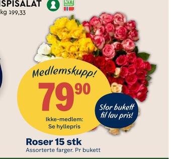 Coop Mega Roser 15 stk tilbud