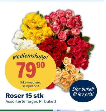 Coop Obs Roser 15 stk tilbud