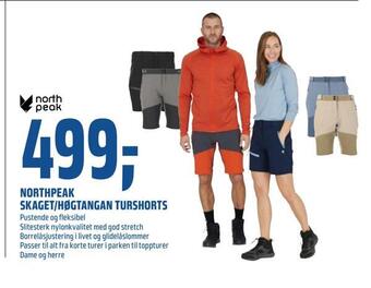 Coop Obs Northpeak skaget/høgtangan turshorts tilbud