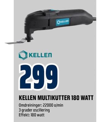 Obs Bygg Kellen multikutter 180 watt tilbud