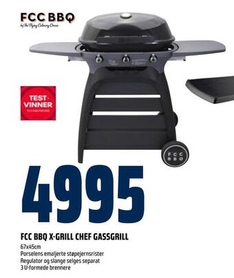 Obs Bygg Fcc bbq x-grill chef gassgrill tilbud