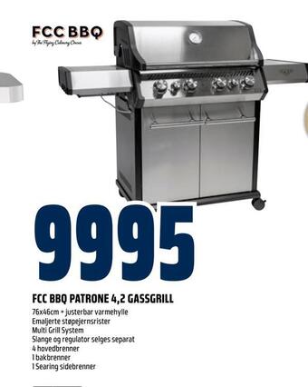 Obs Bygg Fcc bbq patrone 4,2 gassgrill tilbud