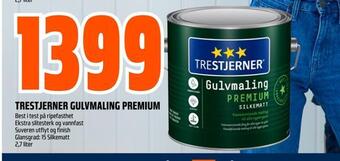 Obs Bygg Trestjerner gulvmaling premium tilbud